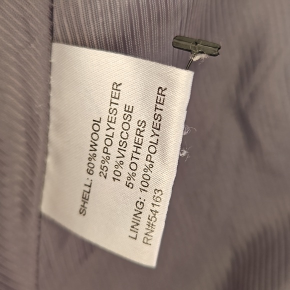 Calvin Klein wool blend black coat - Picture 5 of 11